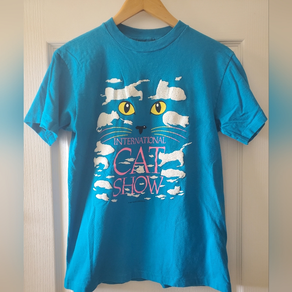 American Vintage International Cat Show T-shirt size S